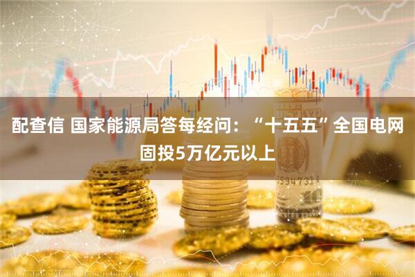 配查信 国家能源局答每经问：“十五五”全国电网固投5万亿元以上